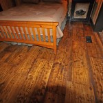 Wide plank douglas fir wood flooring