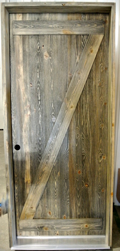 Beetle Kill Pine Door With Custom Gray Stain Sustainable Lumber Company