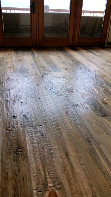 Hand scraped Beetle Kill Pine Flooring - Sustainable Lumber Company