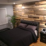 reclaimed wood bedroom wall