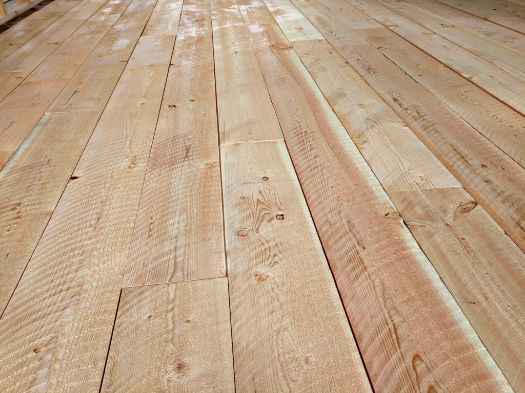 Unfinished Douglas Fir Rough Sawn Flooring | Sustainable Lumber Co